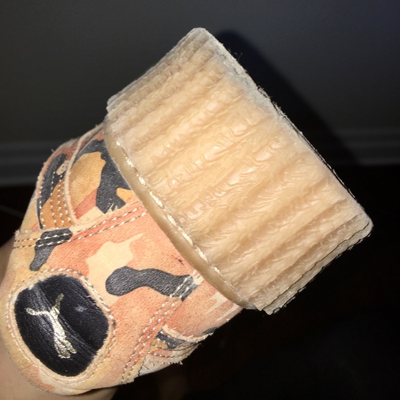 Rihanna Puma Orange Camo Creepers - Picture 7 of 9